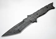 Damascus Tactical Tanto Carbon Steel Japanese Blank Blade Knife Knives Samurai