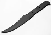 1095 High Carbon Steel Upswept Knife Blank Blade Hunting Skinning Skinner 1095HC Black Powder Coated