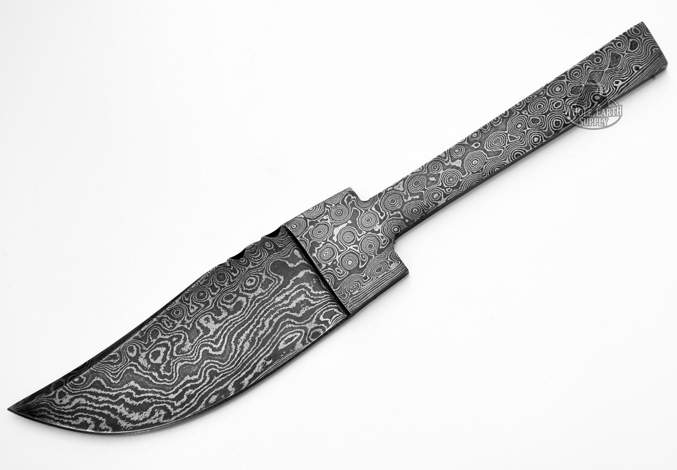 Partial Tang Wide Hunting Skinner Damascus Blank Blanks Blade Knife Knives Making High Carbon Steel