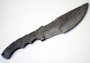 Tracker Raindrop Damascus Large High Carbon Steel Blank Blade Knives Knife Making Blanks