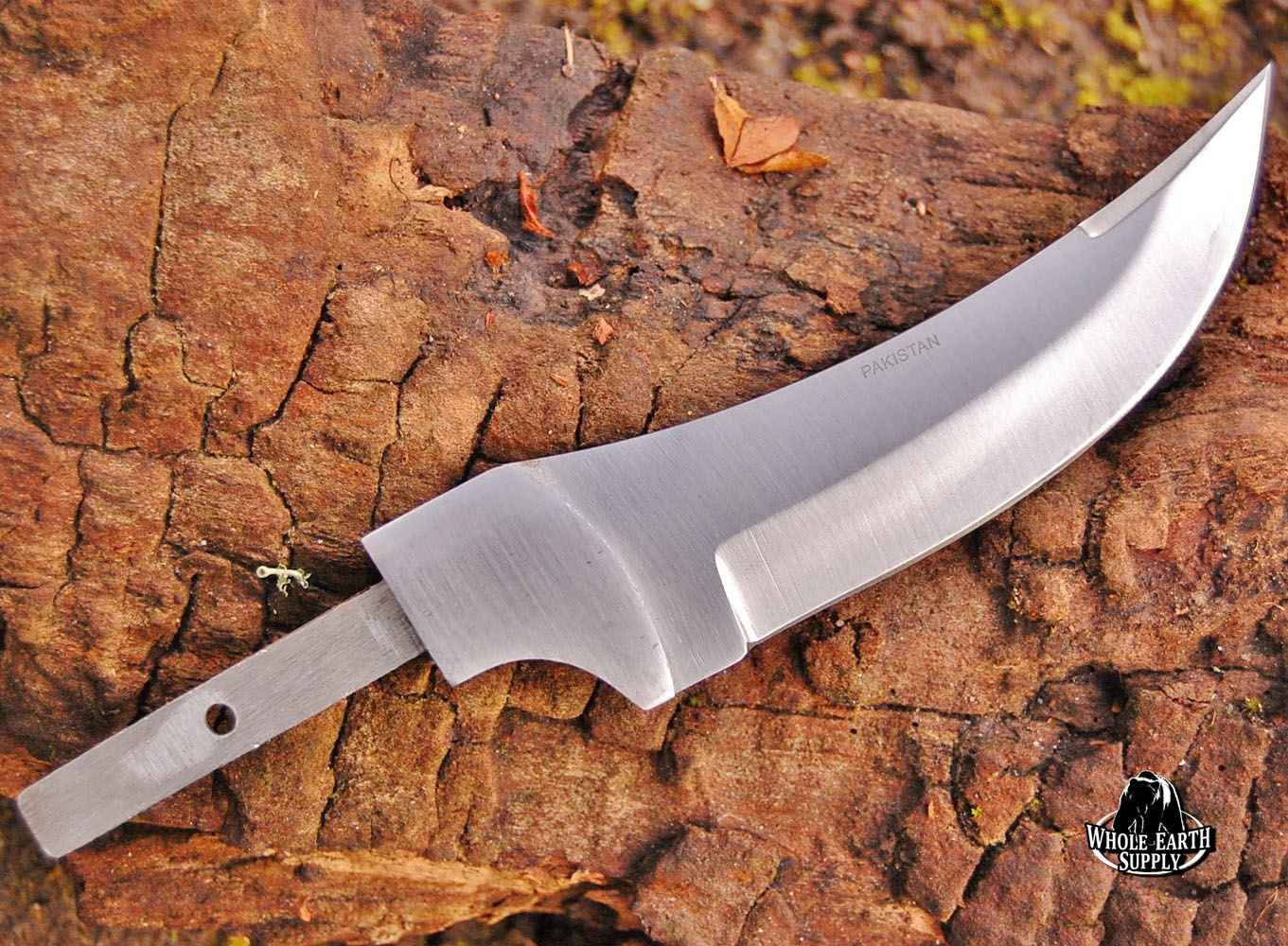 CUSTOM BLANK Blade Upswept Skinner Knife Knives Hunting Small Making w/Guard#121