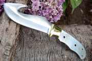 8in Guthook Blade Knife Making Blank Blades Blanks Gutting Hunting Custom Knives