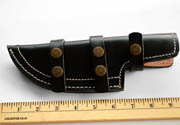 EXTRA LARGE - Black Thick Leather Tracker Sheath Blade Knife Blanks Knives