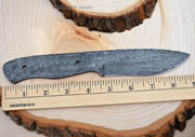 Damascus Large Tactical Knife Blank Blade Hunting Skinning Skinner Steel 1095HC