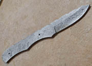 Damascus Hunter Knife Blank Blade Hunting Blanks Skinning Skinner Steel 1095HC